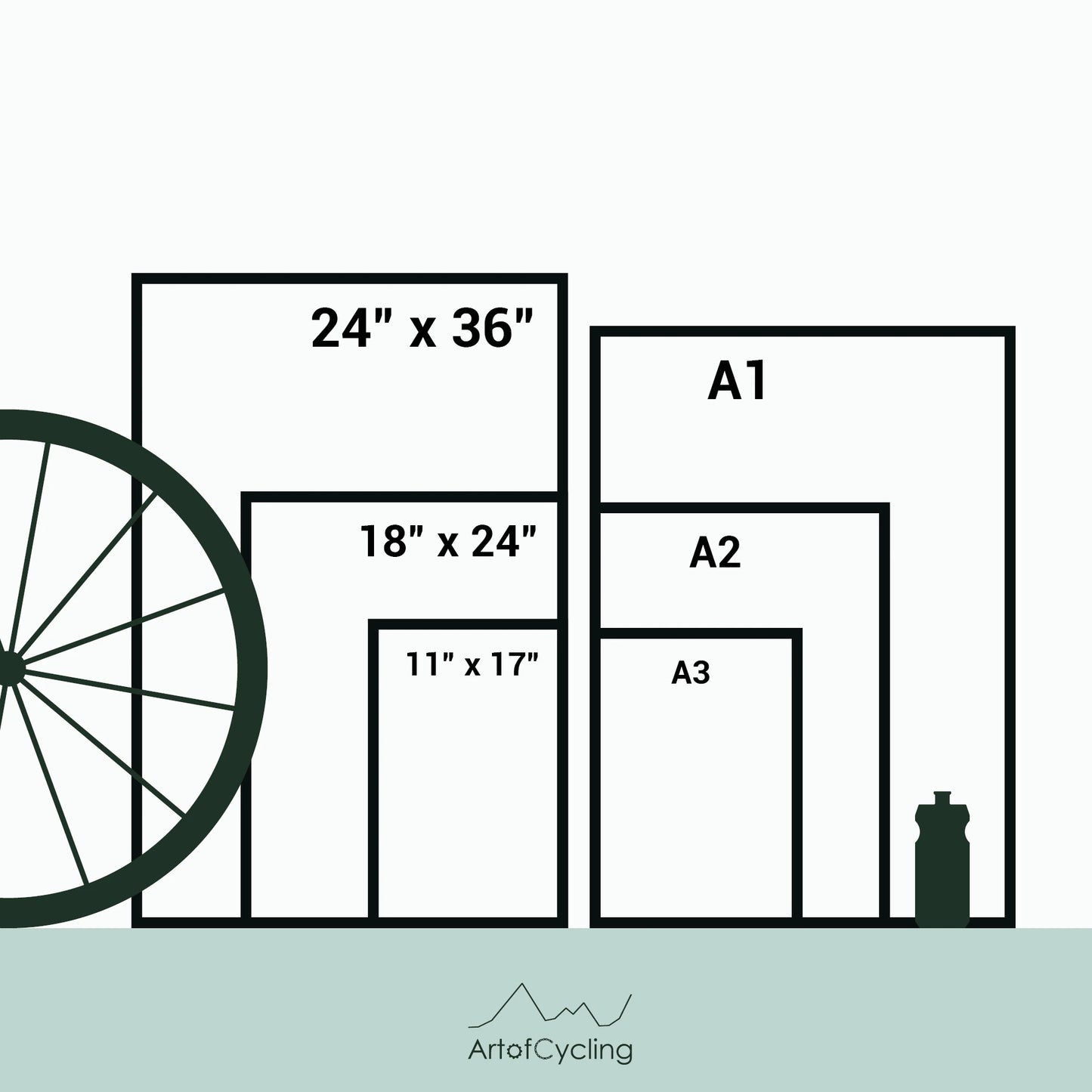 ArtofCycling poster sizes
