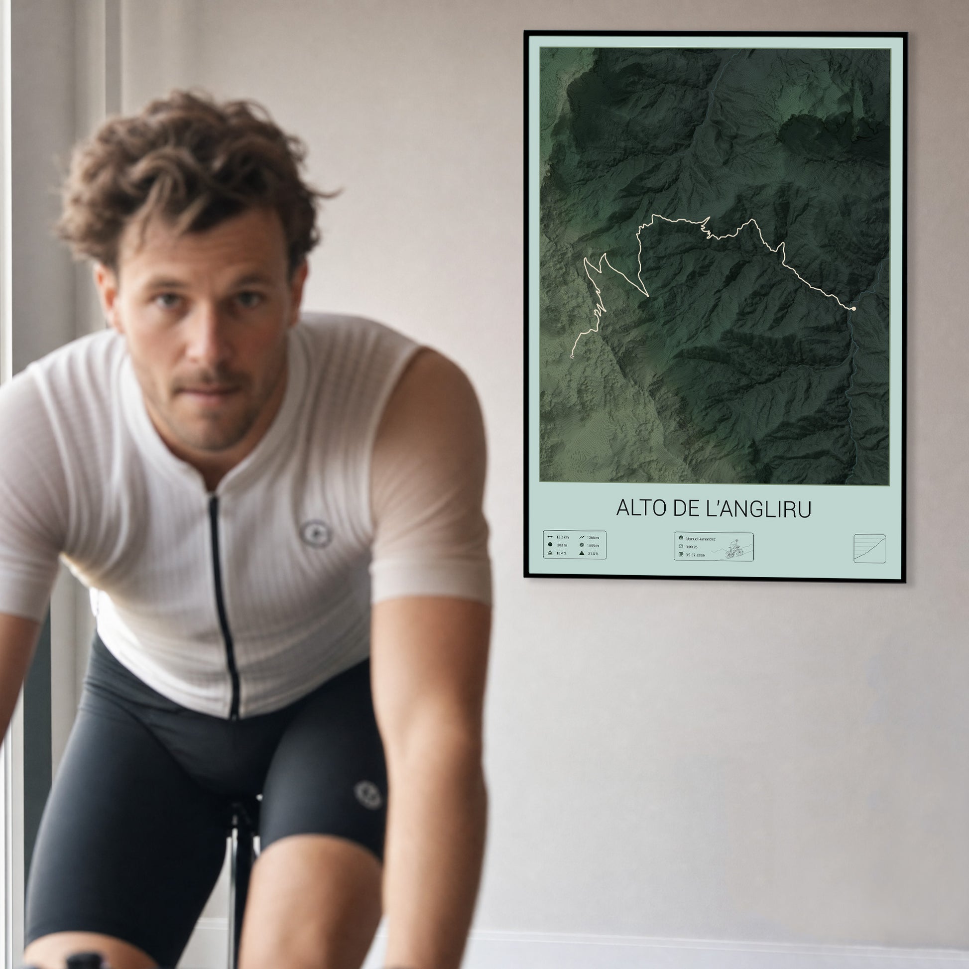 Alto de l'Angliru personalized poster