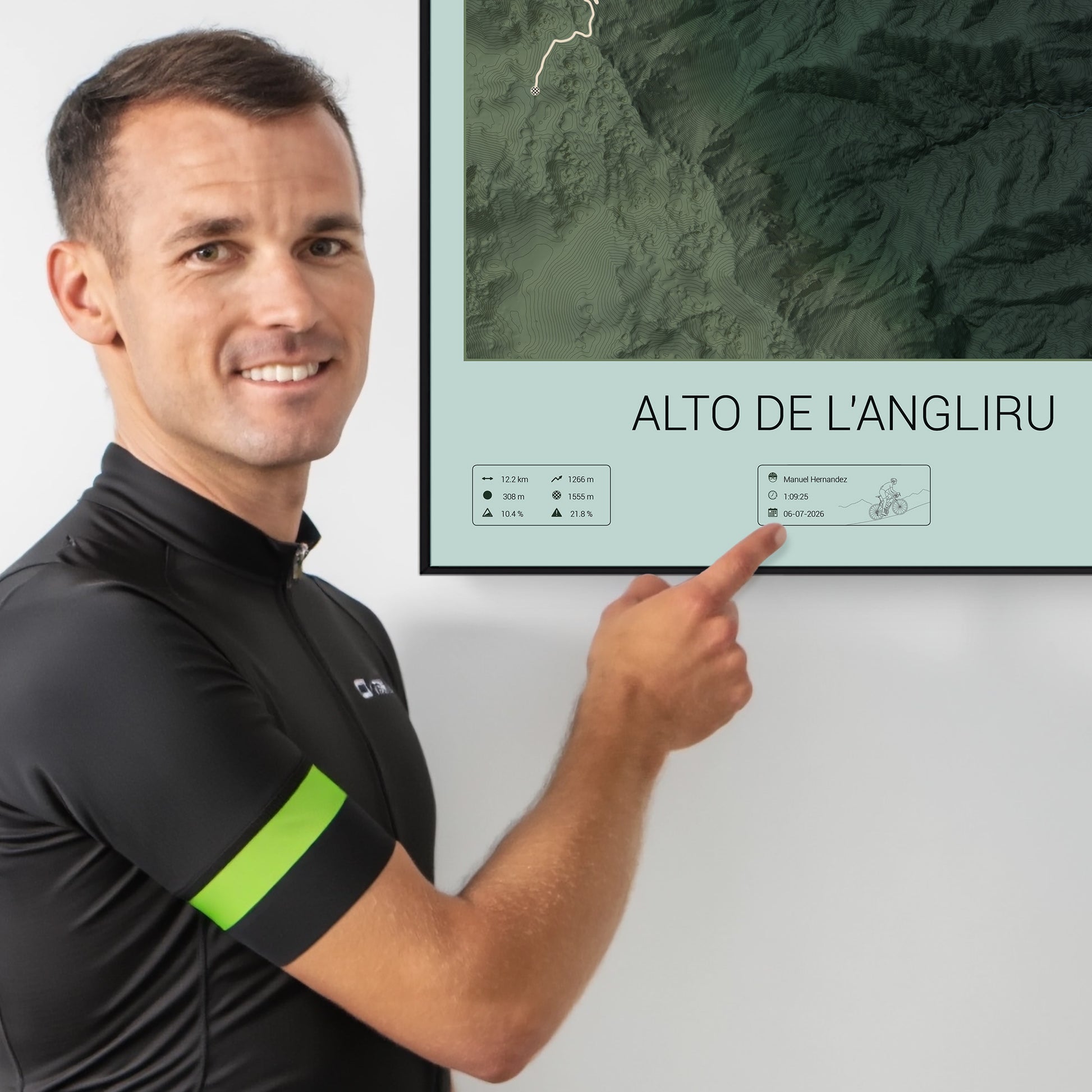 Alto de l'Angliru personalized poster