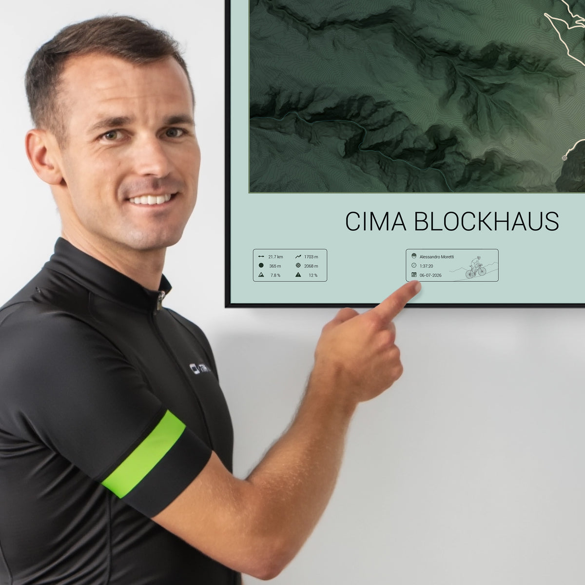 Cima Blockhaus personalized poster