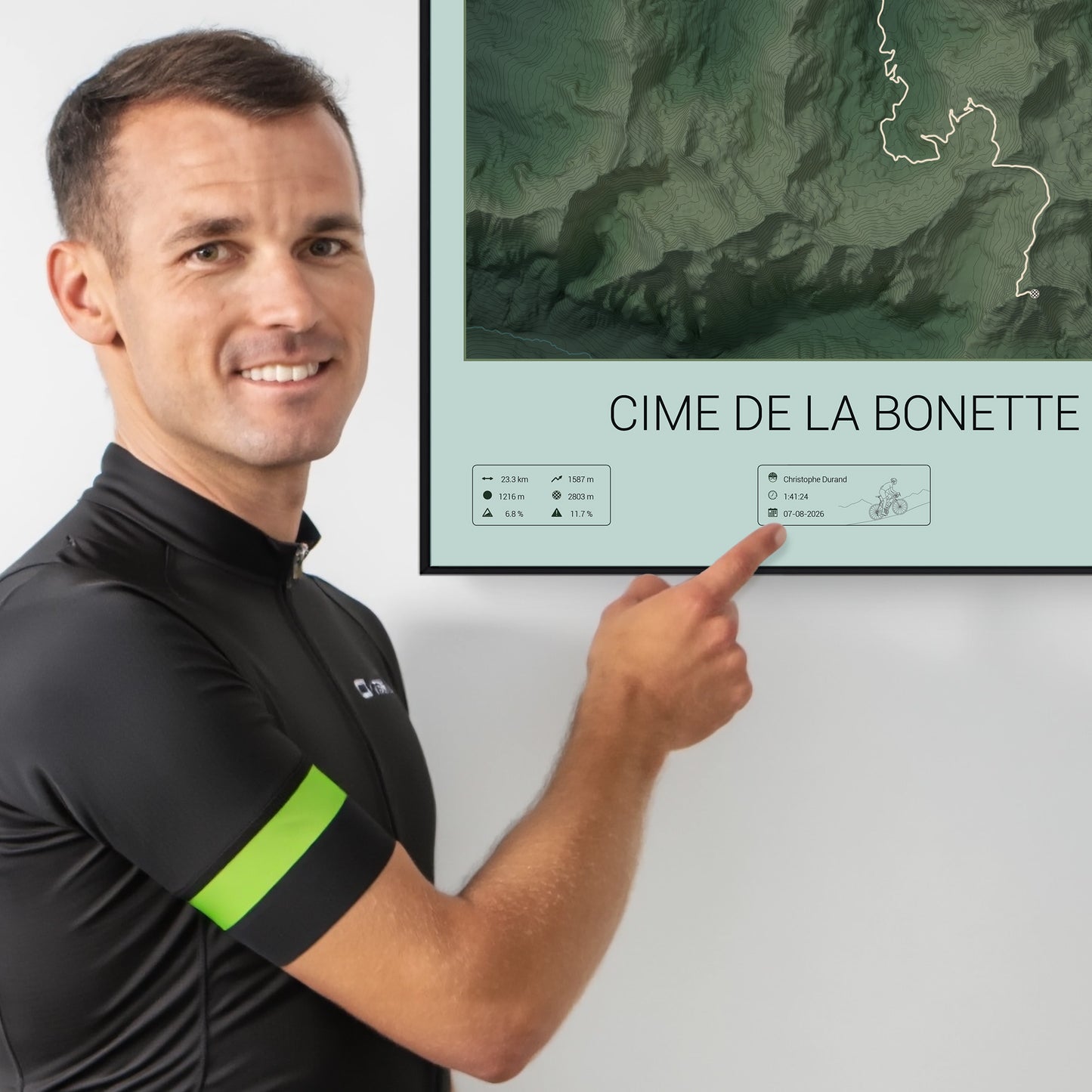 Cime de la Bonette personalized poster