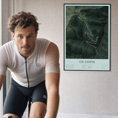 Col d'Aspin personalized poster