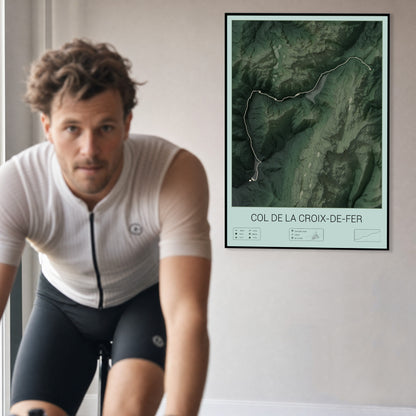 Col de la Croix-de-Fer personalized poster