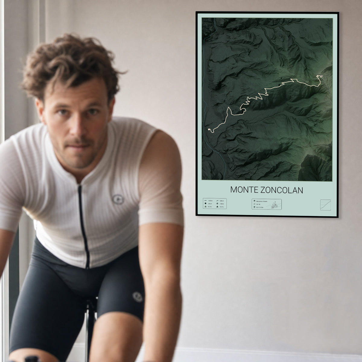 Monte Zoncolan personalized poster
