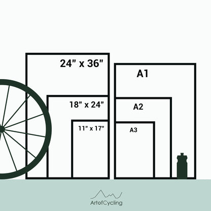 ArtofCycling poster sizes